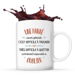Mug - une hana� - c�ramique - blanc - cylindrique - 325 ml