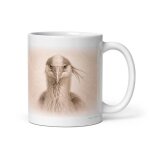 Mug h�ron, portrait en graphite 312 ml