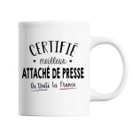 Mug homme attach de presse meilleur de france tasse blanc mtier