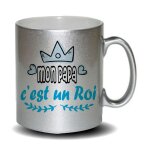 Mug humoristique gris païlleté mon papa c'est un roi . cadeau fête des mères, fête des pères ou toutes ... Mug humoristique gris païlleté mon papa c'est un roi . cadeau fête des mères, fête des pères ou toutes ...