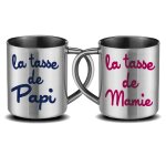 Mugs humoristiques inox la tasse de papi et la tasse de mamie Mugs humoristiques inox la tasse de papi et la tasse de mamie