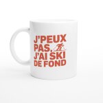 Mug humour pas dispo j'ai ski de fond - mug drole - id�e cadeau original - tasse fun