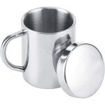 Mug inox, tasse double paroi, tasse inox, tasse metal, tasses a café en acier inoxydable de 220ml, mug ... Mug inox, tasse double paroi, tasse inox, tasse metal, tasses a café en acier inoxydable de 220ml, mug ...