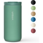 Mug isotherme cafe 380ml - tasse de voyage acier inoxydable - etanche, sans bpa, double paroi - gobelet ...