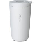 Mug isotherme pour caf� a emporter 350ml - anti - fuite, double paroi, acier inox, boissons chaudes et ...