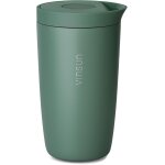 Mug isotherme pour caf� a emporter 350ml - anti - fuite, double paroi, acier inox, boissons chaudes et ...