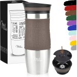 Mug isotherme etanche 370ml 450ml thermos café - thé i tasse isolée pour café et thé a emporter, double ... Mug isotherme etanche 370ml 450ml thermos café - thé i tasse isolée pour café et thé a emporter, double ...