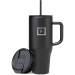 Mug isotherme avec paille et poignée - 1. 2l - gobelet isotherme en inox a double paroi - tasse anti ... Mug isotherme avec paille et poignée - 1. 2l - gobelet isotherme en inox a double paroi - tasse anti ...
