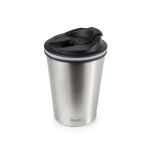 Mug isotherme satin inox et plastique 280 ml