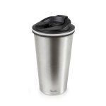 Mug isotherme satin inox et plastique 410 ml