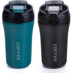 Mug isotherme tasse etanche 2x400ml i tasse isole pour caf et th a emporter en acier inoxydable avec ...