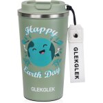 Mug isotherme terre 500ml, tasse cafe de voyage pour ecologiste gar�on fille cadeau