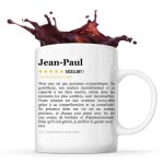 Mug jean - paul avis copain recommandation copine tasse couple saint valentin cadeau famille anniversaire ...
