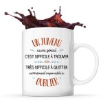 Mug - un jumeau aussi g�nial - c�ramique - blanc - cylindrique - 325 ml