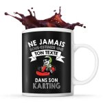 Mug karting pr�nom m�tier age personnalisable tasse dr�le pour femme joueuse de cartes id�e cadeau anniversair ...