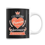 Mug laurence la princesse tasse prnom tasse cadeau personnalis