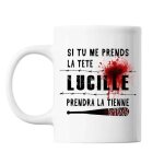 Mug - lucille - batte baseball negan - c�ramique - 325 ml - lave - vaisselle et micro - onde