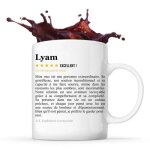 Mug - lyam - tasse couple - c�ramique - design contemporain - compatible lave - vaisselle