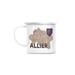 Mug en mtal emaill allier 03 departement laon carte ancienne hauts de france