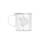 Mug en métal emaillé anthophile fleur esotérisme passion nature Mug en métal emaillé anthophile fleur esotérisme passion nature
