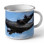 Mug en mtal emaill avion militaire bombardement fret cargo