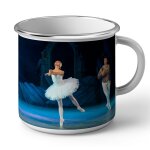 Mug en mtal emaill ballet etoile en tutu sur pointe danse classique