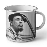 Mug en mtal emaill charles mingus jazz artiste jazzmen contrebasse