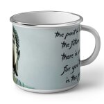 Mug en métal emaillé present citation inspirante anglais bouddha bouddhisme bien etre spiritualite Mug en métal emaillé present citation inspirante anglais bouddha bouddhisme bien etre spiritualite