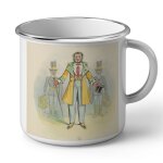 Mug en mtal emaill draner dessin un bresilien la vie parisienne 1866