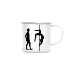 Mug en métal emaillé evolution pole dance pole dancing danse Mug en métal emaillé evolution pole dance pole dancing danse