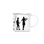 Mug en mtal emaill evolution violon alto musique instrument musicien