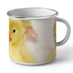 Mug en mtal emaill gang de canetons mignon animaux de la ferme poussins
