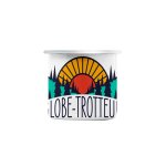 Mug en mtal emaill globe - trotteur voyage backpacker foret aventure