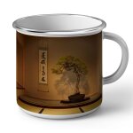 Mug en mtal emaill interieur japonais bonsai tatami decoration minimalisme art