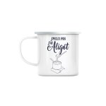 Mug en métal emaillé j'peux pas j'ai aligot aveyron purée fromage Mug en métal emaillé j'peux pas j'ai aligot aveyron purée fromage