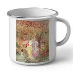 Mug en mtal emaill les jardin du paradis les contes d'andersen illustration