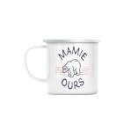 Mug en métal emaillé mamie ours famille animal polaire Mug en métal emaillé mamie ours famille animal polaire