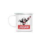 Mug en mtal emaill monopoly jigsaw parodie film jeu halloween