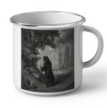 Mug en métal emaillé l'ours et l'amateur des jardins fable lafontaine gustave dore gravure Mug en métal emaillé l'ours et l'amateur des jardins fable lafontaine gustave dore gravure