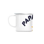 Mug en mtal emaill papa loup famille mignon animal