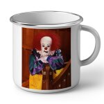 Mug en métal emaillé pennywise clown tim curry it stephen king horreur Mug en métal emaillé pennywise clown tim curry it stephen king horreur