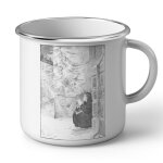 Mug en mtal emaill la petite filles aux allumettes les contes d'andersen illustration ancienne