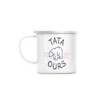 Mug en métal emaillé tata ours famille polaire animal tante cadeau Mug en métal emaillé tata ours famille polaire animal tante cadeau