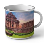 Mug en métal emaillé temple du soleil hindu odisha merveille de l'inde monument Mug en métal emaillé temple du soleil hindu odisha merveille de l'inde monument
