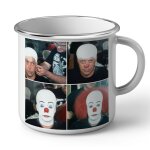 Mug en métal emaillé tim curry clown it stephen king maquillage cinema Mug en métal emaillé tim curry clown it stephen king maquillage cinema