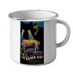 Mug métal tasse vieille affiche anglaise de film the black cat rétro poster cinéma vintage Mug métal tasse vieille affiche anglaise de film the black cat rétro poster cinéma vintage