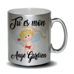 Mug mtalis tu es mon ange gardien cadeau fte des mres, fte des pres ou toutes autres occasions. ...