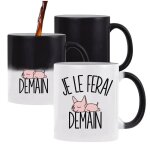 Mug magique chat sphynx je le ferai demain tasse cadeau personnalis
