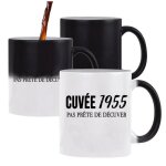 Mug magique cuve 1955 tasse anniversaire 67 ans humour alcool changement de couleur
