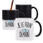 Mug magique elphant je le ferai demain tasse cadeau personnalis